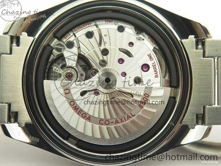 0228 FlexibleFit Aqua Terra 150M SS VSF 1:1 Best Edition Black Wave Textured Dial RG Hand on SS Bracelet A8500 Super Clone 8032